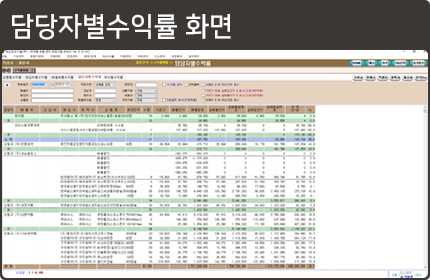 담당자별수익율화면